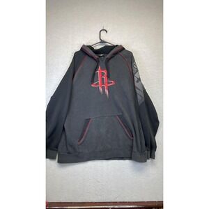 Houston Rockets Sweatshirt Mens Black Gray NBA Basketball Adidas Hoodie Pullover